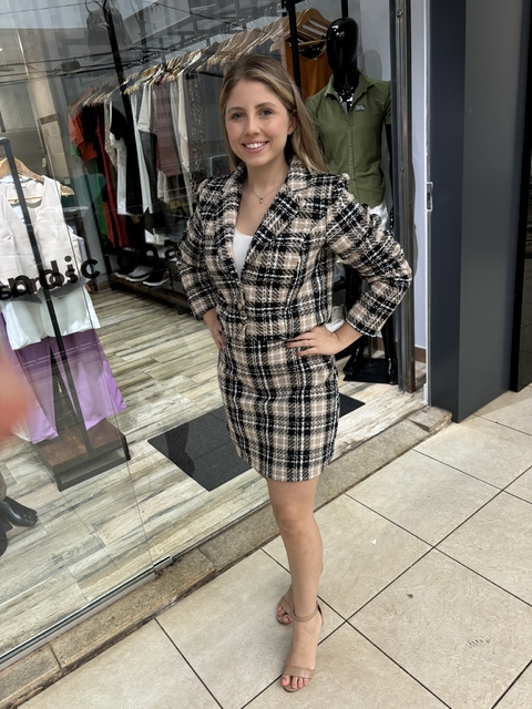 FEM Saia Tweed London Preto FORMITZ