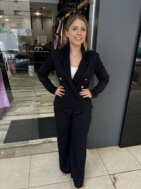 FEM Blazer Alfaiataria Roma Preto FORMITZ