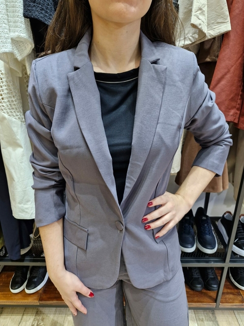 FEM Blazer Alfaiataria Dominique Grafite FORMITZ