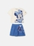 Conjunto Infantil Animê Blue Minnie e Mickey Disney - Abelha Mágica