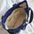 BOLSO -CARTERA - MARCAS - MUJER  - ARGENTINA - TOTEBAG - GRANDE - UNIVERSIDAD - DE TELA ALGODON - AZUL - CON CIERRES - 2025 - trabajo