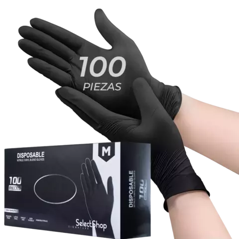 GUANTES DE NITRILO 100PZ M