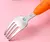 Conjunto de talheres infantil em inox - Rosa cenourinha na internet