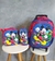 Kit de bolsa escolar com rodinhas, lancheira térmica e estojo - Mickey
