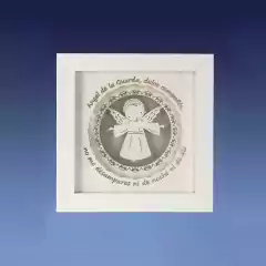 Cuadro Angelito calado, con Luz - a pila - comprar online
