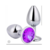 Plug Anal Aço Inoxidável tamanho P (Roxo)