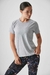 Remera jersey gris melange