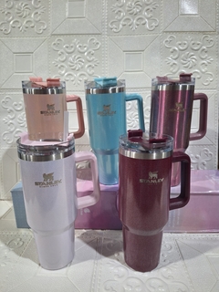 VASO QUENCHER SIMIL STANLEY CON GLITTER 1200ML - comprar online