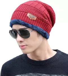 Imagen de GORROS HOMBRE LISO C/PIEL POR DENTRO