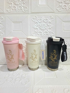 VASO TÉRMICO COFFE FLOREADO DOBLE PICO 500ML - comprar online