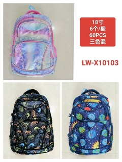 MOCHILA JUVENIL UNISEX 4 CIERRES - tienda online