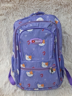 MOCHILA JUVENIL ESTAMPA GATITO - El Principito Mayorista