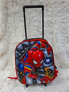 MOCHILA JARDÍN C/RUEDAS SPIDERMAN, KUROMI, SONIC ETC