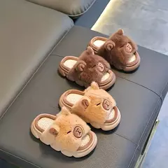 PANTUFLAS CAPIBARA PELUCHE C/SUELA DE GOMA en internet
