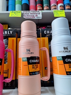 TERMO CHARLY SIMIL STANLEY RANURADO UNICOLOR 1L en internet