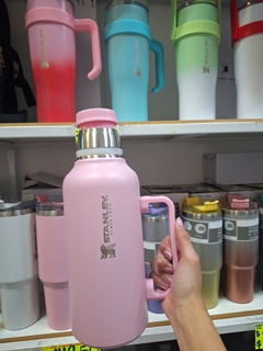 TERMO TAPA MATE REDONDO SIMIL STANLEY C/BOMBILLA 1300ML - tienda online
