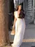 Imagem do EleganceV: Vestido Monocromático Feminino com Gola V e Pregas Francesas