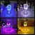 DiamondGlow: Candeeiro de Mesa LED com Projeção de Cristal e Luz Noturna