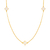 COL9928 - COLAR LONGO INSPIRAÇÃO VG ESMALTADO BRANCO - FOLHEADO A OURO
