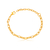 PU91141 - PULSEIRA ELO CADEADO FINO - FOLHEADO A OURO - comprar online