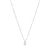 CO91003 - COLAR VENEZIANA LAGRIMA CRAVEJADO - FOLHEADO A PRATA