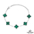 PU91169 - PULSEIRA INSPIRAÇÃO VG VERDE LISTRADO - AÇO INOX - PRATA - comprar online
