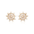 BR91597 - BRINCO GIRASSOL CRISTAL - FOLHEADO A OURO