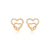 BR91900 - BRINCO DOIS CORAÇÕES - FOLHEADO A OURO - comprar online