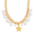 CO91033 - COLAR GRUMET ESTRELA DO MAR COM CONCHAS NATURAIS - FOLHEADO A OURO na internet