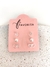 BR91799 - KIT DE BRINCOS DOIS CORAÇÕES - FOLHEADO A PRATA 925 - comprar online