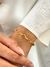 PU91141 - PULSEIRA ELO CADEADO FINO - FOLHEADO A OURO