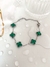 PU91169 - PULSEIRA INSPIRAÇÃO VG VERDE LISTRADO - AÇO INOX - PRATA na internet