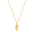 COL9940 - COLAR VENEZIANA CAVALO MARINHO CRAVEJADO - FOLHEADO A OURO - comprar online