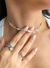 CH9432 - CHOKER BÚZIOS COM TIFFANY CRISTAL - FOLHEADO A PRATA 925 - comprar online