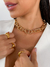 CH9524 - CHOKER LACRE LARGO - FOLHEADO A OURO