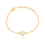 PU91225 - PULSEIRA VENEZIANA COM PONTO DE LUZ - FOLHEADO A OURO - comprar online