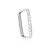 AN91348 - ANEL REGULÁVEL QUADRADO VAZADO COM MICRO ZIRCÕNIA - ZAMAC - LINHA PREMIUM - comprar online