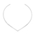 CONJ9340 - CONJUNTO ARO CHOKER + BRACELETE EM V - FOLHEADO A PRATA - comprar online