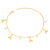 PU91049 - PULSEIRA CAUDA DE SEREIA COM PONTO DE LUZ - FOLHEADO A OURO - comprar online