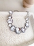 CH9518 - CHOKER GRUMET ZIRCÔNIAS GRANDES - FOLHEADO A PRATA 925 - comprar online