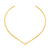CONJ9339 - CONJUNTO ARO CHOKER + BRACELETE EM V - FOLHEADO A OURO - comprar online