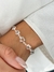 PU91206 - PULSEIRA CORAÇÕES ZIRCÔNIA CRISTAL - FOLHEADO A PRATA 925