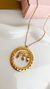 COL9683 - COLAR VENEZIANA ''AMO MEUS FILHOS'' 3 MENINOS - FOLHEADO A OURO
