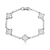 PU91075 - PULSEIRA INSPIRAÇÃO VG ZIRCÔNIA CRISTAL - FOLHEADO A PRATA 925