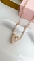 CO91107 - COLAR ZIRCÔNIA COM CORAÇÃO CRAVEJADO - FOLHEADO A OURO - comprar online