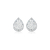 BR91582 - BRINCO GOTA CRAVEJADA - FOLHEADO A PRATA 925