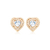 BR91886 - BRINCO CORAÇÃO ZIRCÔNIA CRISTAL - FOLHEADO A OURO - comprar online