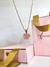 CO91136 - COLAR VENEZIANA MINI BORBOLETA ROSA - FOLHEADO A OURO na internet