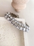CH9517 - CHOKER ZIRCÔNIAS REDONDAS E QUADRICULADAS - FOLHEADO A PRATA 925 - comprar online