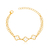 PUL91009 - PULSEIRA ELO PORTUGUÊS INSPIRAÇÃO VG TRANSPARENTE - FOLHEADO A OURO - comprar online